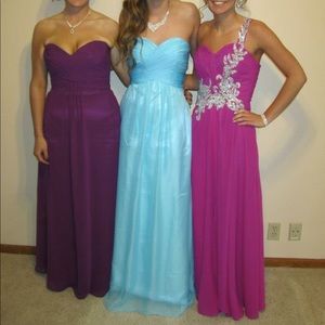 Fuchsia prom dress